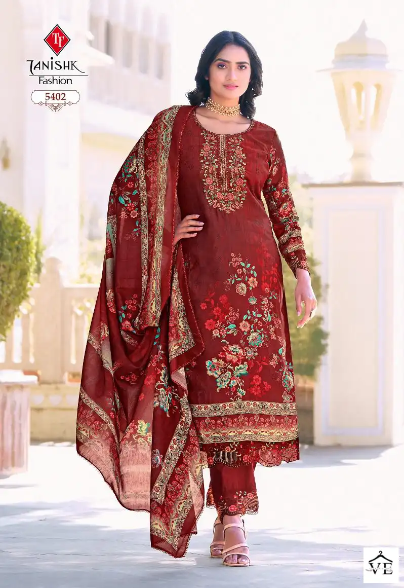 Tanishk Fashion Ibadat Cambric Cotton Wholesale Pakistani Salwar Suit Catalog — Wholesale Salwar Suits, MPA wholesale from Surat - Gallery Image 7