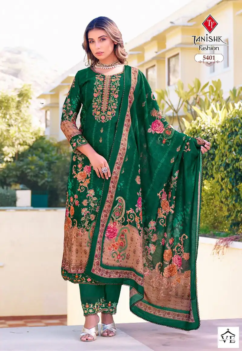 Tanishk Fashion Ibadat Cambric Cotton Wholesale Pakistani Salwar Suit Catalog — Wholesale Salwar Suits, MPA wholesale from Surat - Gallery Image 3