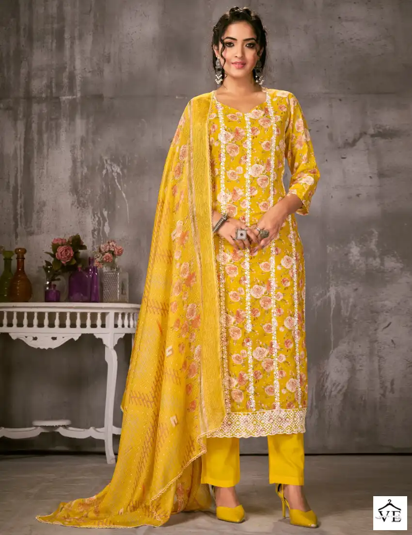 Bipson Thar 2196 Pure Cotton Wholesale Salwar Suit Catalog — Wholesale Salwar Suits, MPA wholesale from Surat — view 1