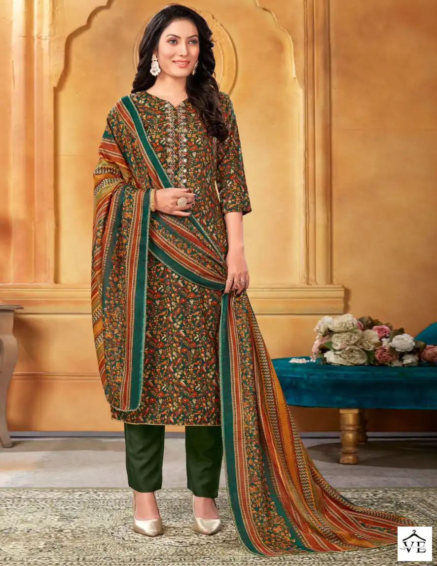 Bipson Toyota 2046 Pure Cotton Print Wholesale Salwar Suit Catalog — Wholesale Salwar Suits, MPA wholesale from Surat — view 1