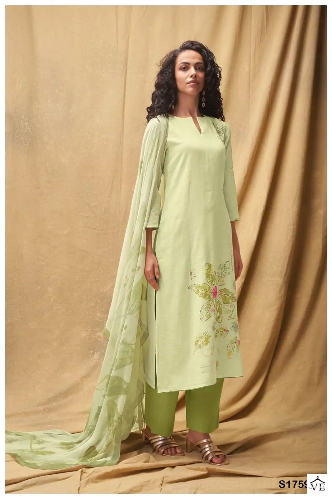 Ganga Tracey 1759 Premium Cotton Linen Wholesale Designer Salwar Suit Catalog — Wholesale Salwar Suits, MPA wholesale from Surat - Gallery Image 3