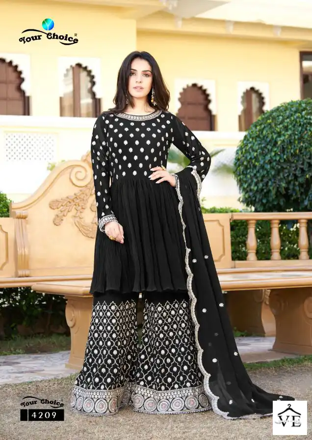 Your Choice Trandy Blooming Georgette Wholesale Designer Readymade Salwar Suit Catalog — Wholesale Salwar Suits, MPA wholesale from Surat - Gallery Image 3