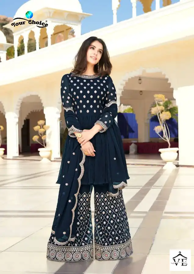 Your Choice Trandy Blooming Georgette Wholesale Designer Readymade Salwar Suit Catalog — Wholesale Salwar Suits, MPA wholesale from Surat - Gallery Image 4