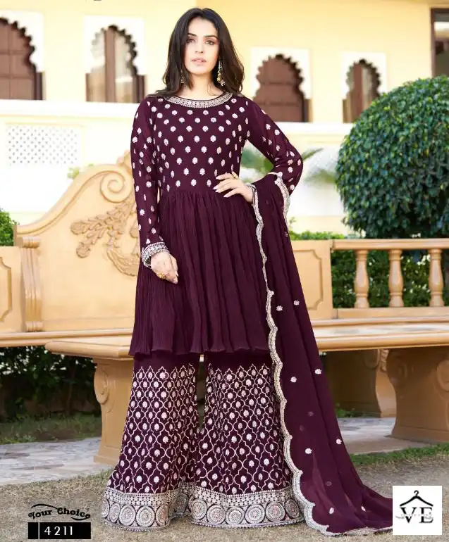 Your Choice Trandy Blooming Georgette Wholesale Designer Readymade Salwar Suit Catalog — Wholesale Salwar Suits, MPA wholesale from Surat — view 1