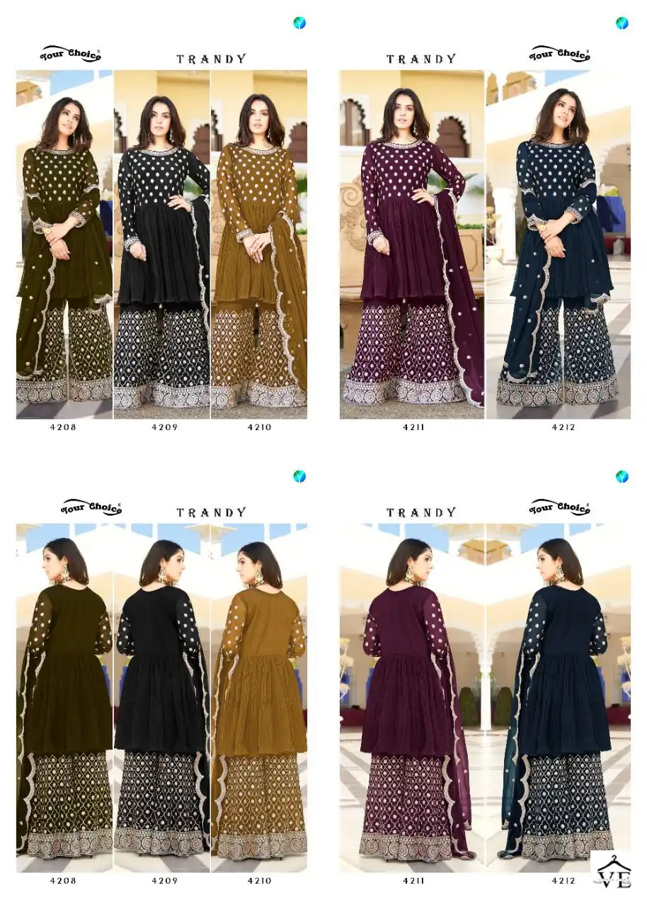 Your Choice Trandy Blooming Georgette Wholesale Designer Readymade Salwar Suit Catalog — Wholesale Salwar Suits, MPA wholesale from Surat — view 6