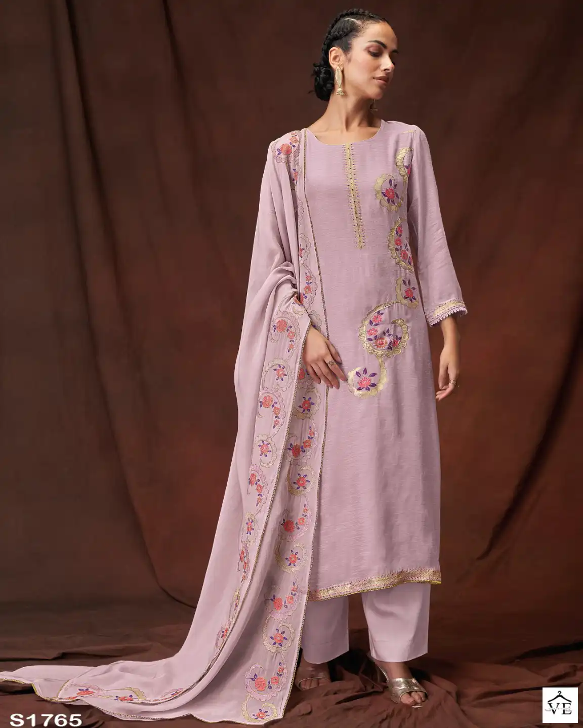 Ganga Triveni 1765 Jacquard Wholesale Designer Salwar Suit Catalog — Wholesale Salwar Suits, Ganga wholesale from Surat — view 1