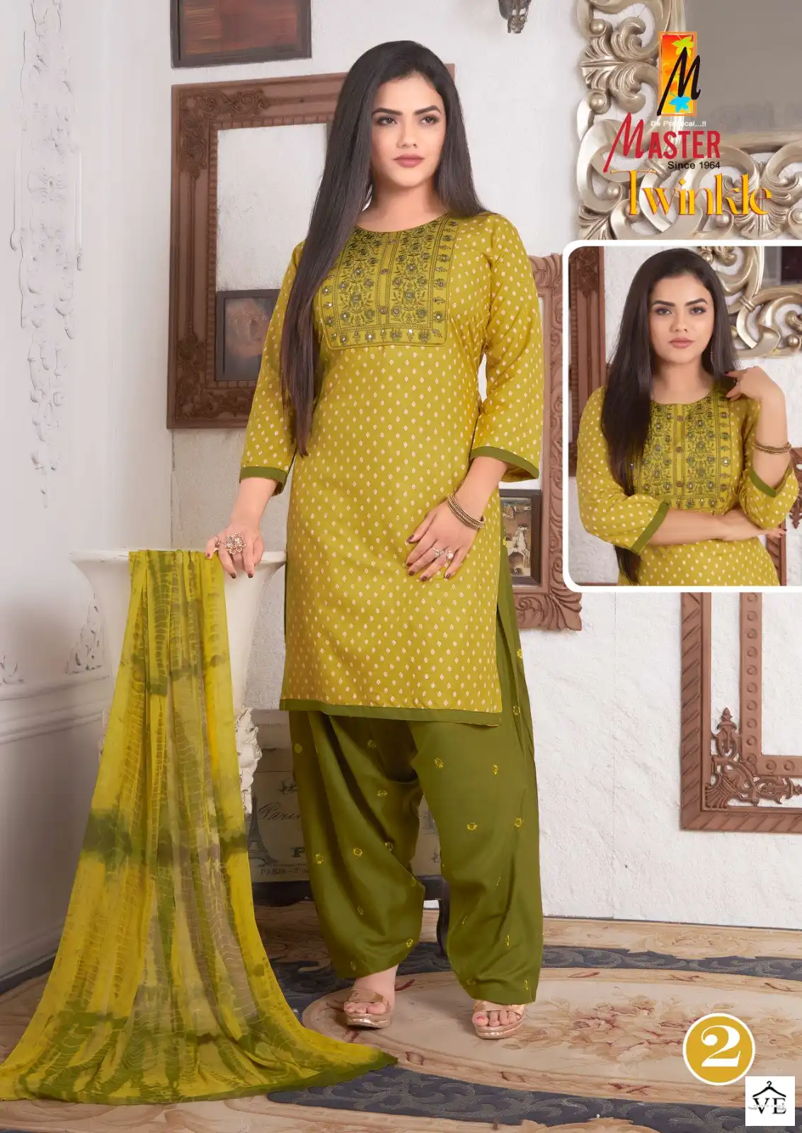 Master Twinkle Rayon Wholesale Readymade Salwar Suit Catalog — Wholesale Salwar Suits, MPA wholesale from Surat - Gallery Image 2
