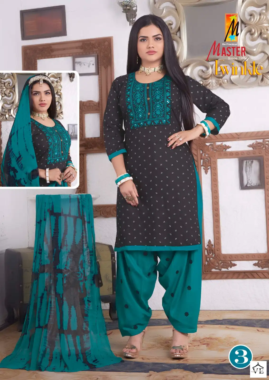 Master Twinkle Rayon Wholesale Readymade Salwar Suit Catalog — Wholesale Salwar Suits, MPA wholesale from Surat - Gallery Image 3