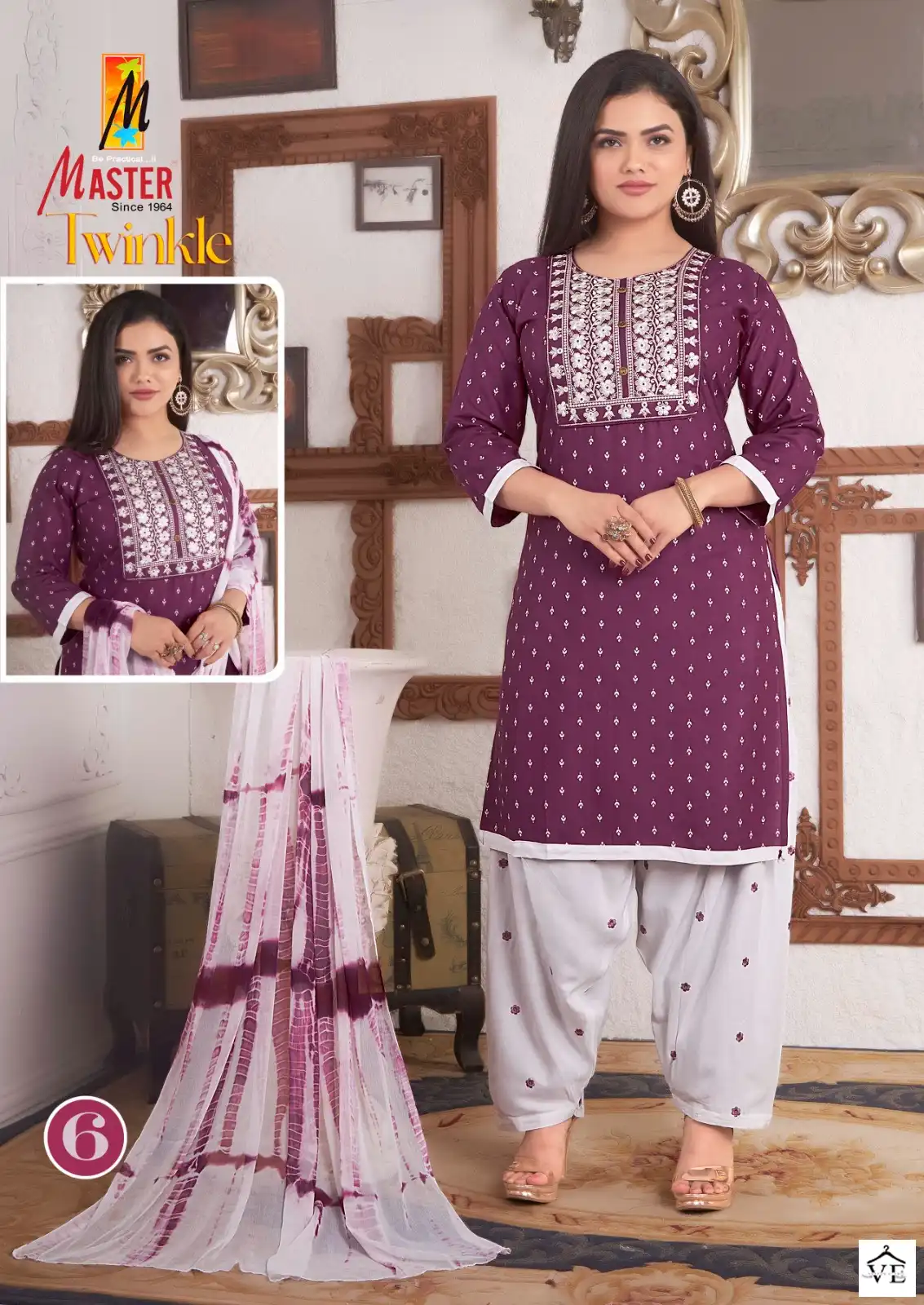 Master Twinkle Rayon Wholesale Readymade Salwar Suit Catalog — Wholesale Salwar Suits, MPA wholesale from Surat - Gallery Image 6