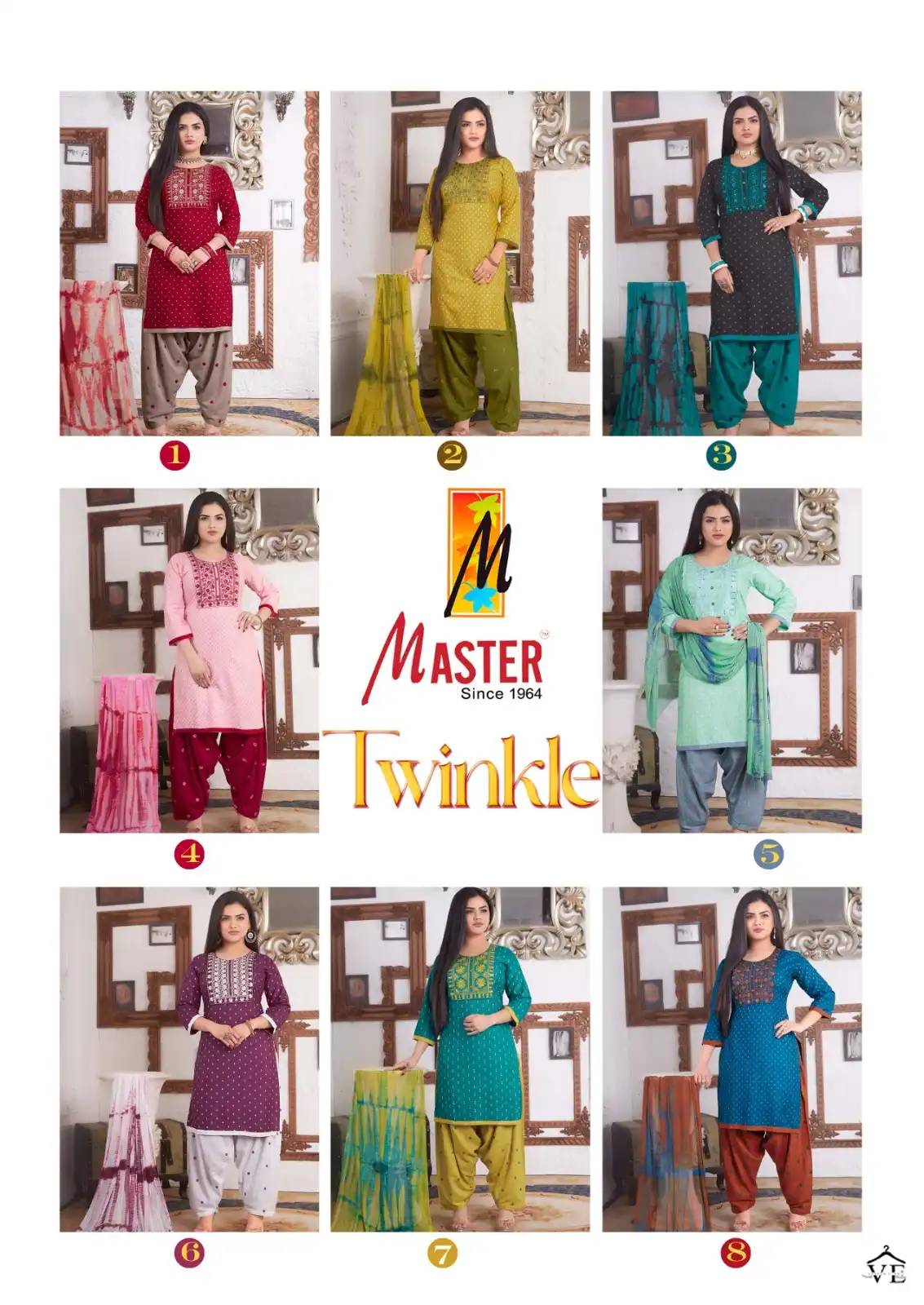 Master Twinkle Rayon Wholesale Readymade Salwar Suit Catalog — Wholesale Salwar Suits, MPA wholesale from Surat — view 9