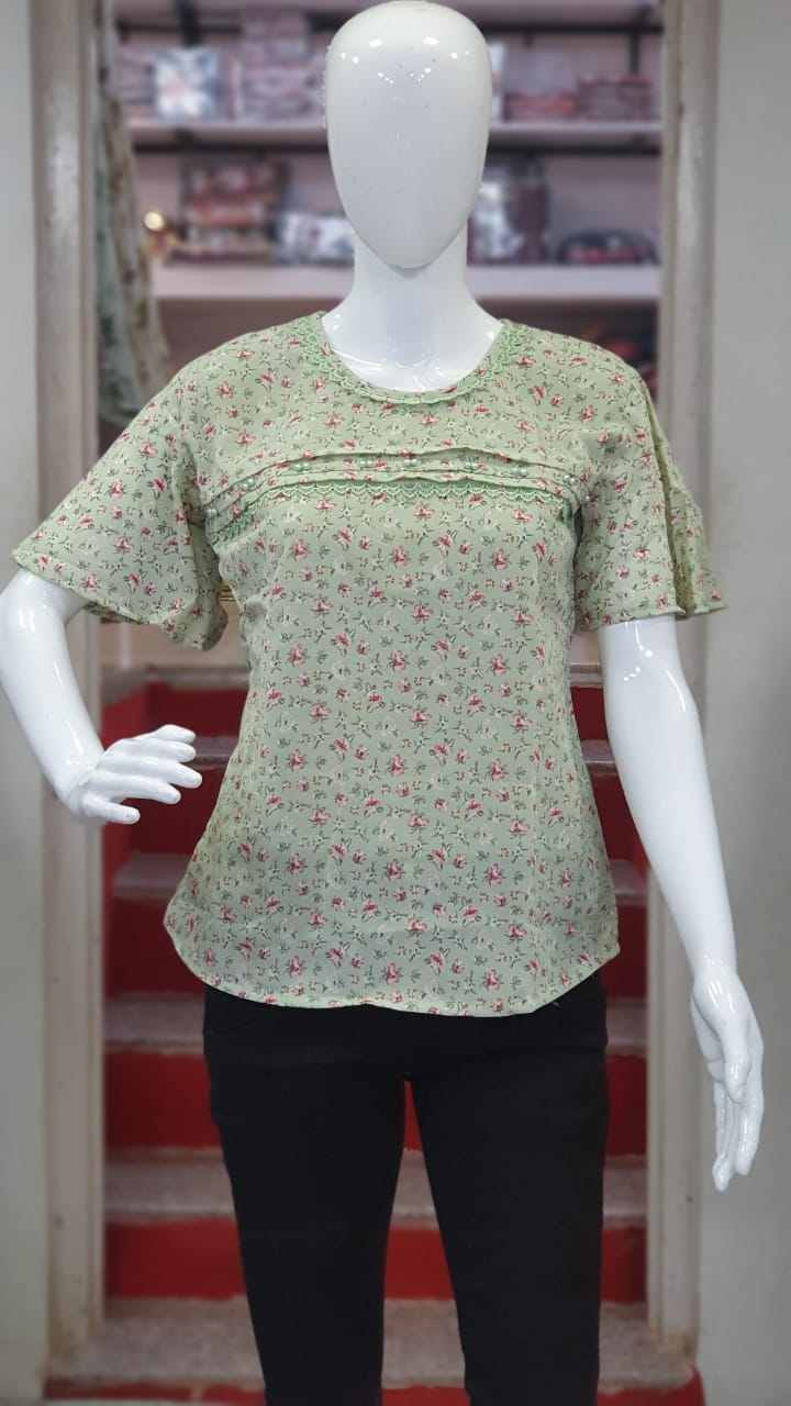 Vardan Ethnic Top Collection D.No 324 Georgette Wholesale Kurtis Catalog — Wholesale Kurtis, MPA wholesale from Surat - Gallery Image 3