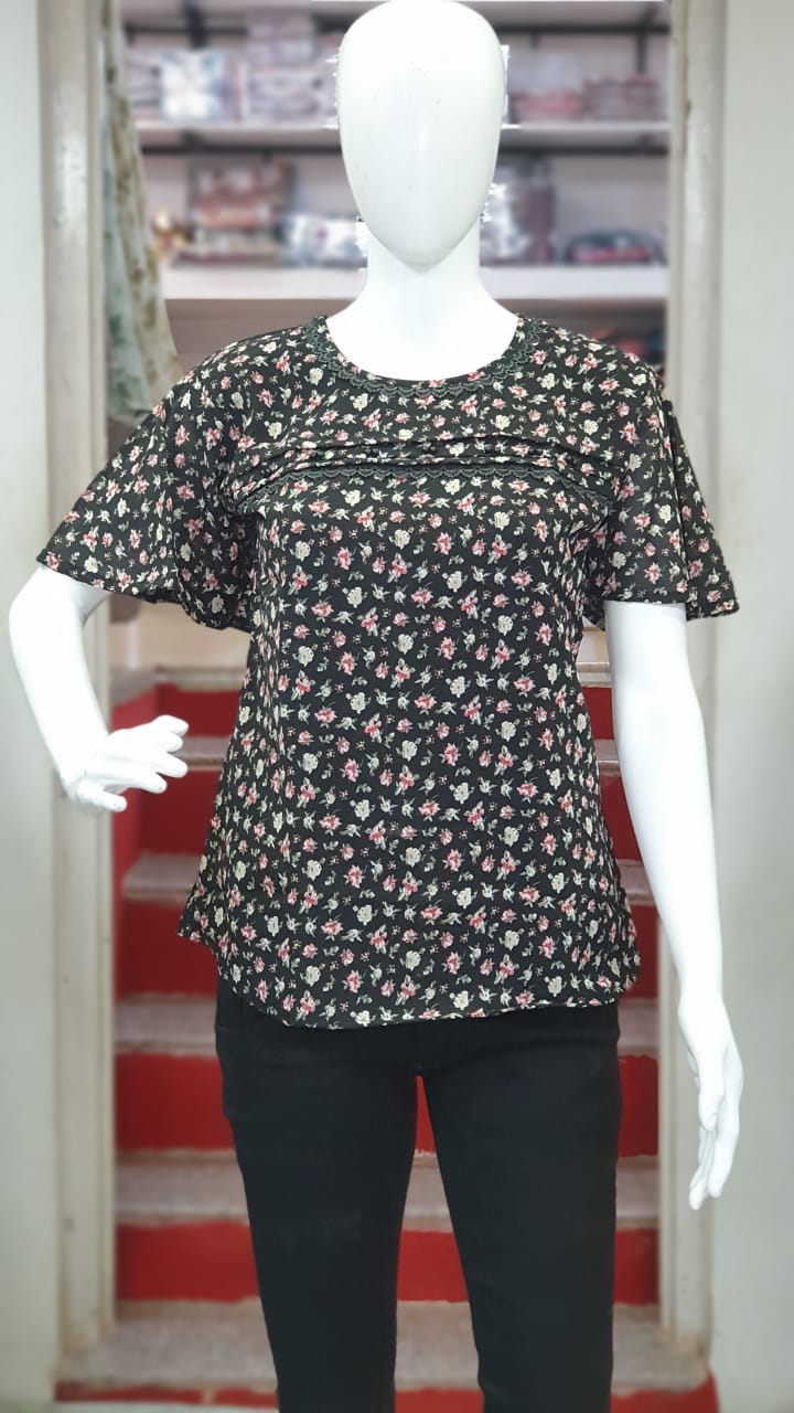 Vardan Ethnic Top Collection D.No 324 Georgette Wholesale Kurtis Catalog — Wholesale Kurtis, MPA wholesale from Surat - Gallery Image 4