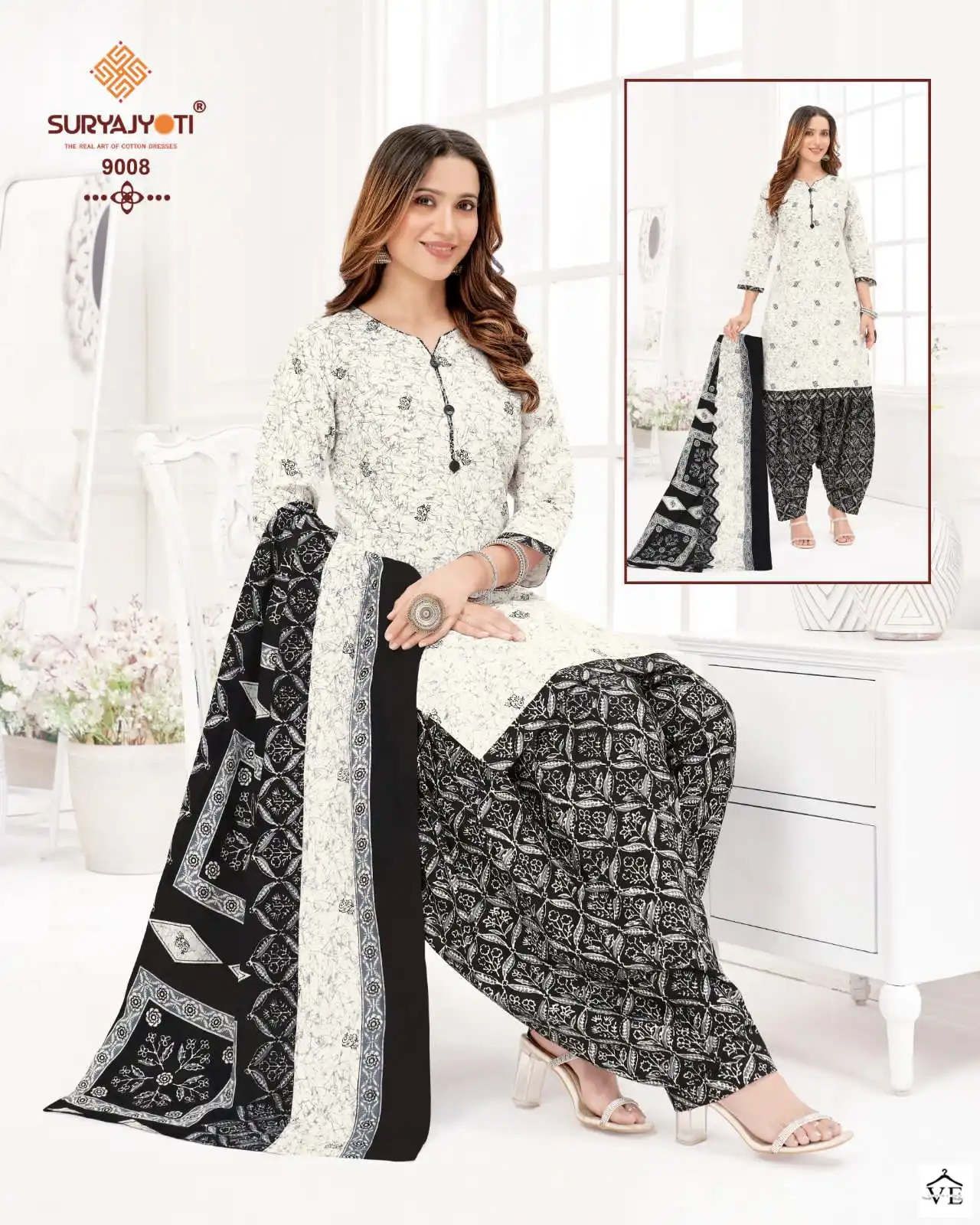 Suryajyoti Trendy Patiyala Vol 9 Cotton Wholesale Salwar Suit Catalog — Wholesale Salwar Suits, MPA wholesale from Surat - Gallery Image 13
