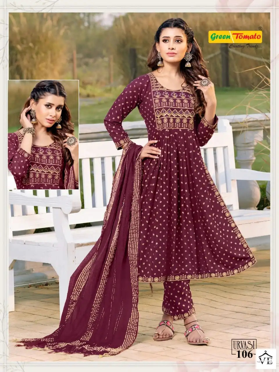 Vardan Ethnic Urvasi Rayon Wholesale Readymade Salwar Suit Catalog — Wholesale Salwar Suits, MPA wholesale from Surat - Gallery Image 6
