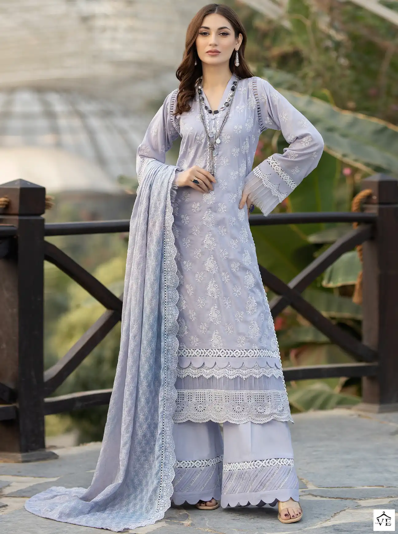 Al_Khushbu 4090 Pure Cambric Cotton Wholesale Pakistani Salwar Suit Catalog — Wholesale Salwar Suits, MPA wholesale from Surat — view 1