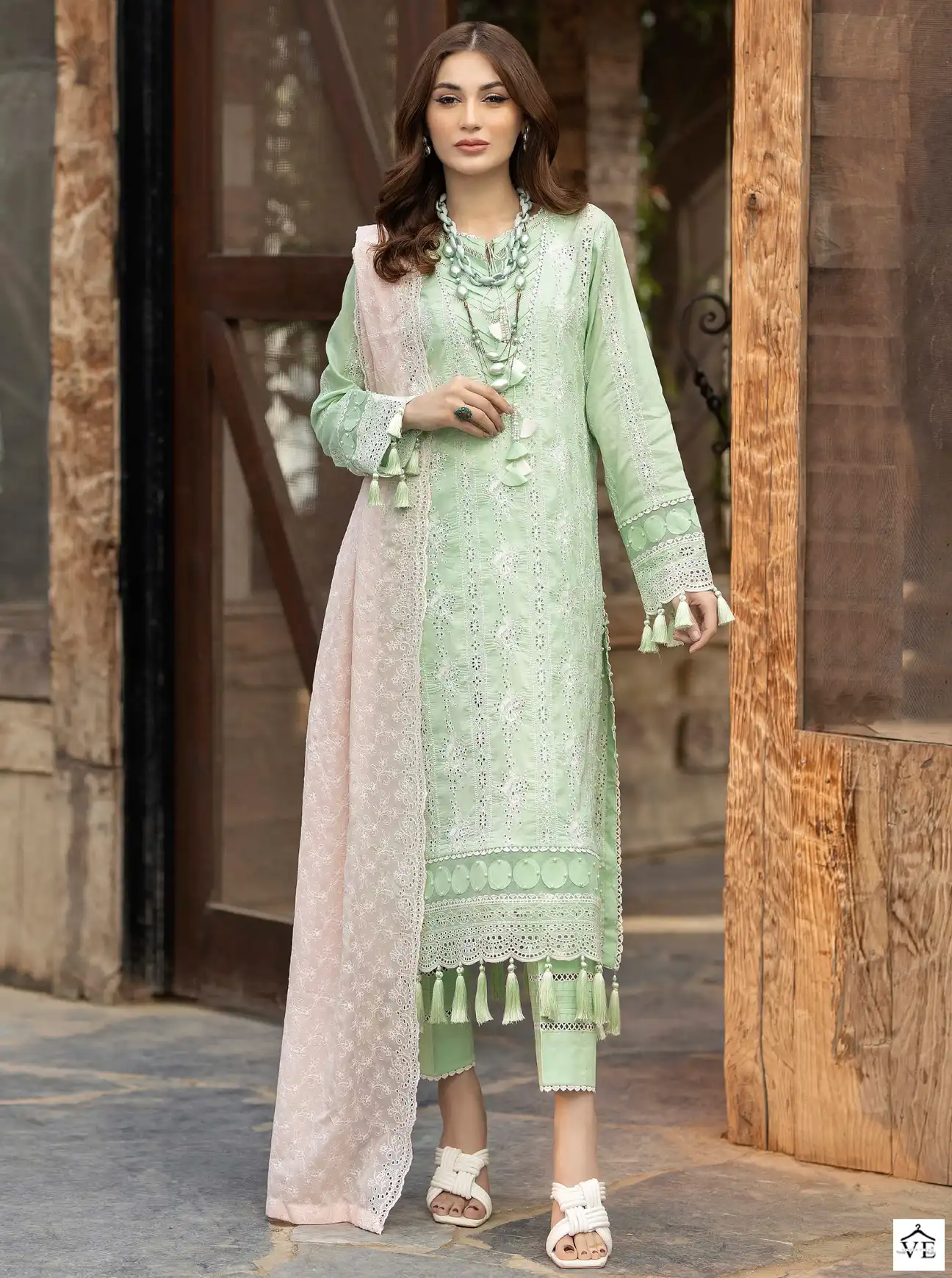 Al_Khushbu 4087 Pure Cambric Cotton Wholesale Pakistani Salwar Suit Catalog — Wholesale Salwar Suits, MPA wholesale from Surat — view 1