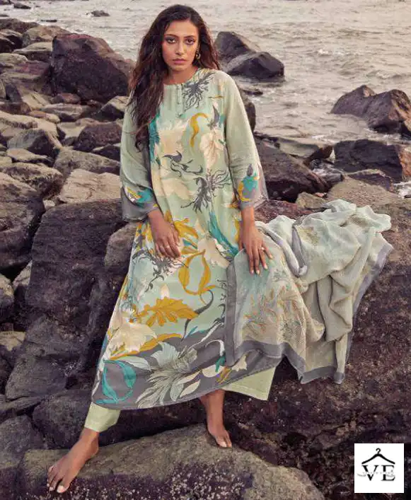 Omtex Vaari Pure Musleen Wholesale Designer Salwar Suit Catalog — Wholesale Salwar Suits, MPA wholesale from Surat — view 1