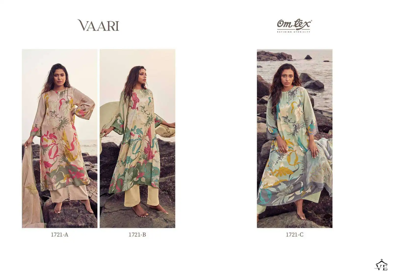 Omtex Vaari Pure Musleen Wholesale Designer Salwar Suit Catalog — Wholesale Salwar Suits, MPA wholesale from Surat — view 4