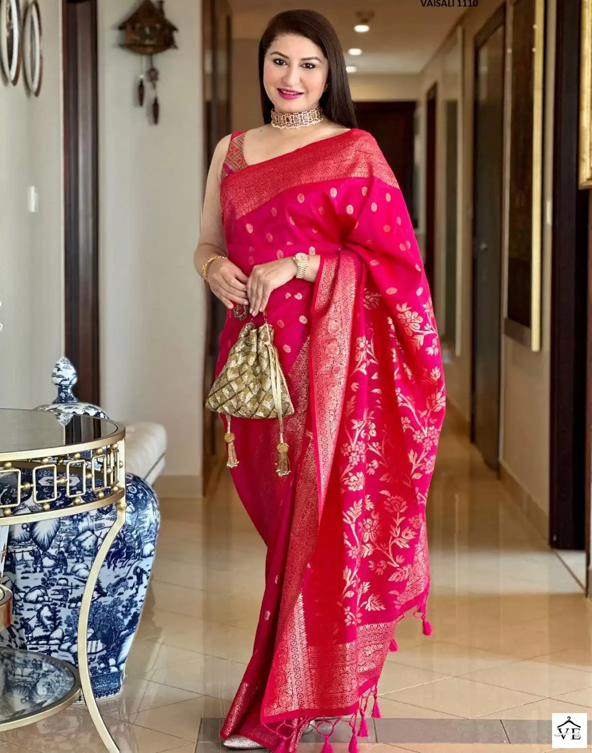 Vardan Ethnic Vaisali Banarasi Raw Silk Wholesale Sarees Catalog — Wholesale Sarees, MPA wholesale from Surat — view 1