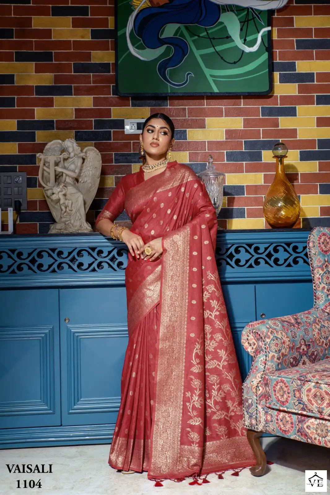 Vardan Ethnic Vaisali Banarasi Raw Silk Wholesale Sarees Catalog — Wholesale Sarees, MPA wholesale from Surat - Gallery Image 5