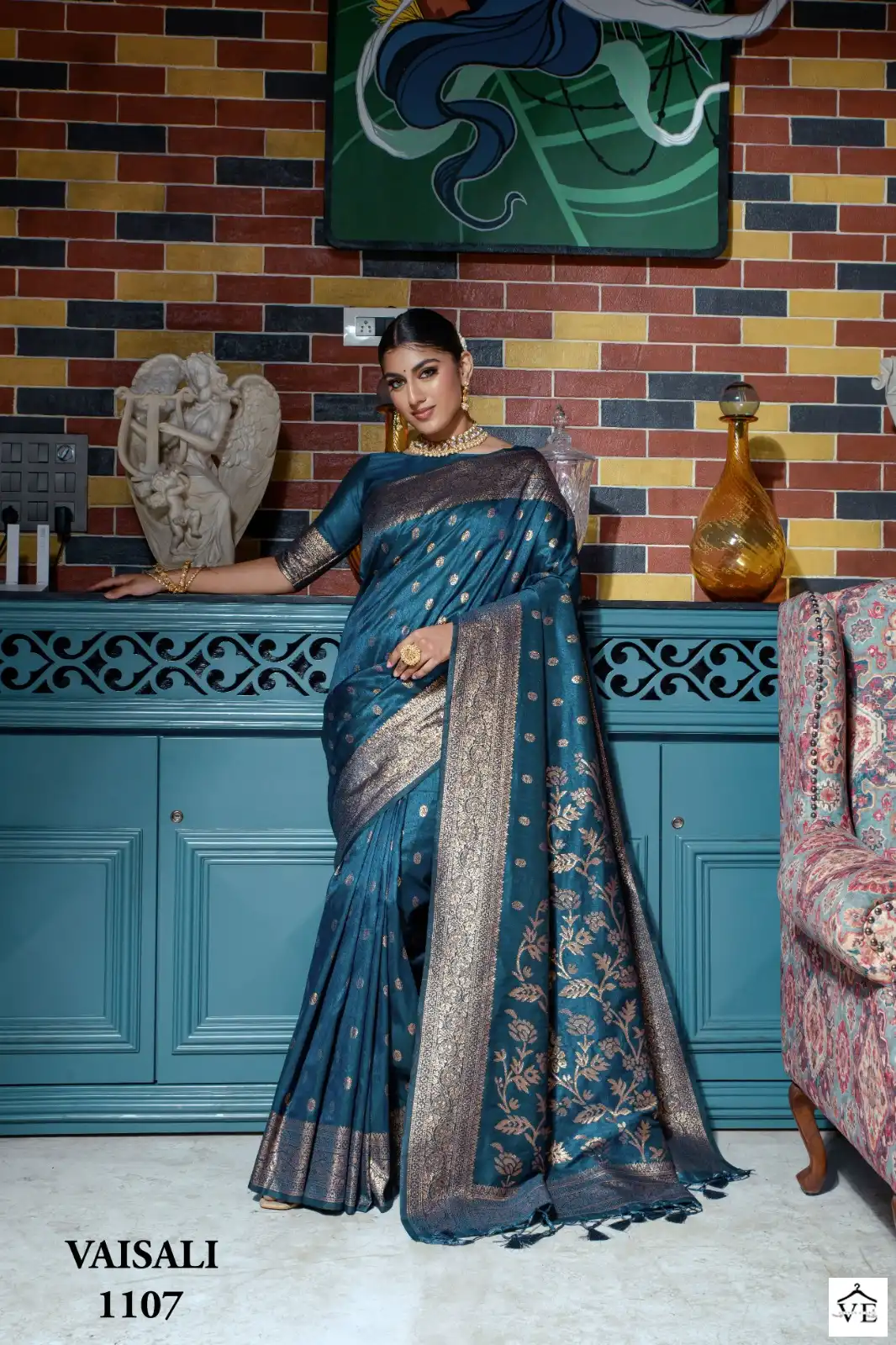 Vardan Ethnic Vaisali Banarasi Raw Silk Wholesale Sarees Catalog — Wholesale Sarees, MPA wholesale from Surat - Gallery Image 8