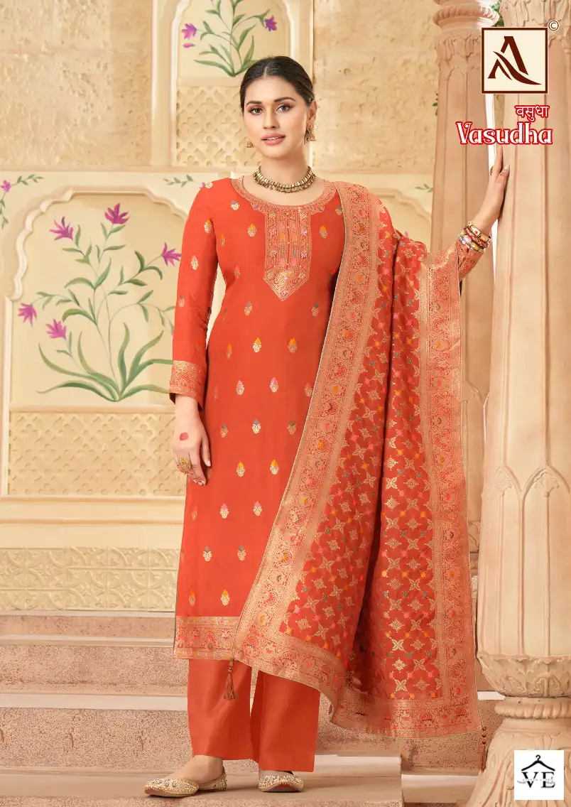 Alok Suits Vasudha Viscose Wholesale Designer Salwar Suit Catalog — Wholesale Salwar Suits, MPA wholesale from Surat - Gallery Image 2