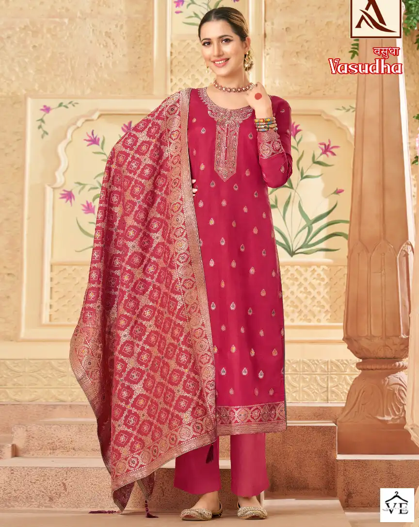 Alok Suits Vasudha Viscose Wholesale Designer Salwar Suit Catalog — Wholesale Salwar Suits, MPA wholesale from Surat — view 1
