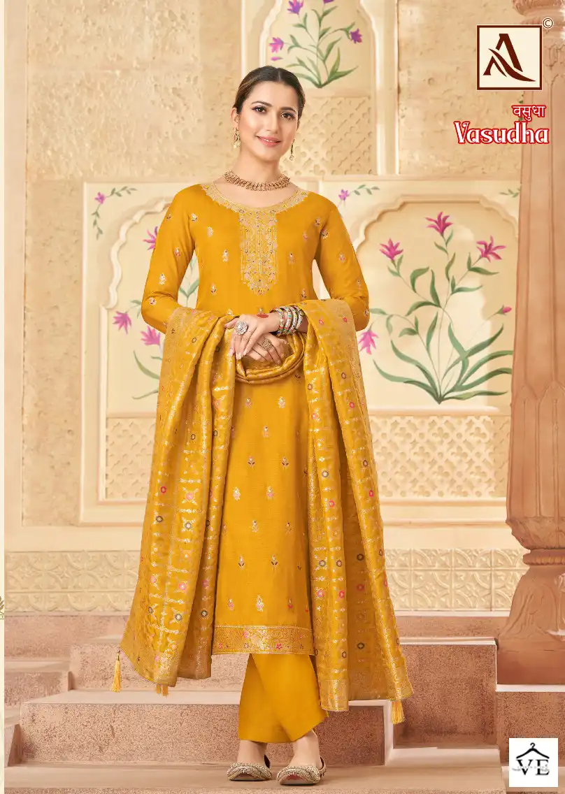 Alok Suits Vasudha Viscose Wholesale Designer Salwar Suit Catalog — Wholesale Salwar Suits, MPA wholesale from Surat - Gallery Image 6