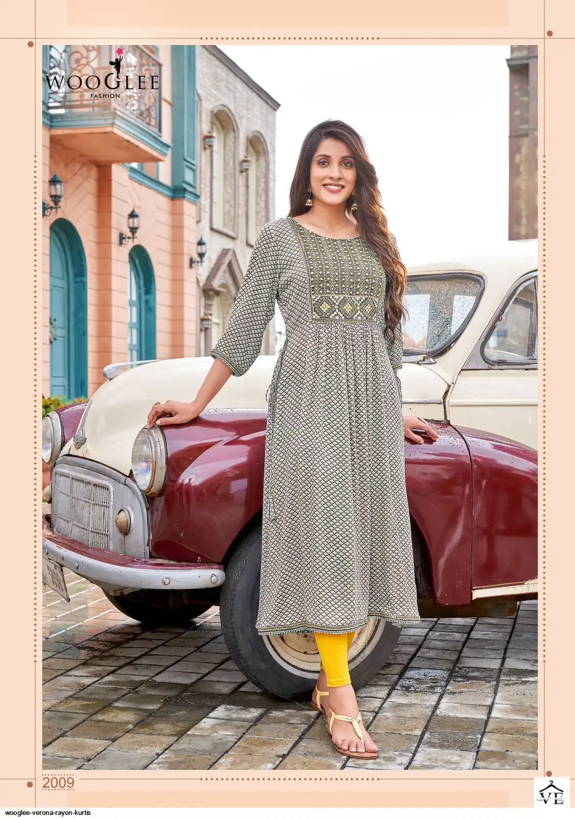 Wooglee Verona Rayon Wholesale Kurtis Catalog — Wholesale Kurtis, MPA wholesale from Surat — view 3