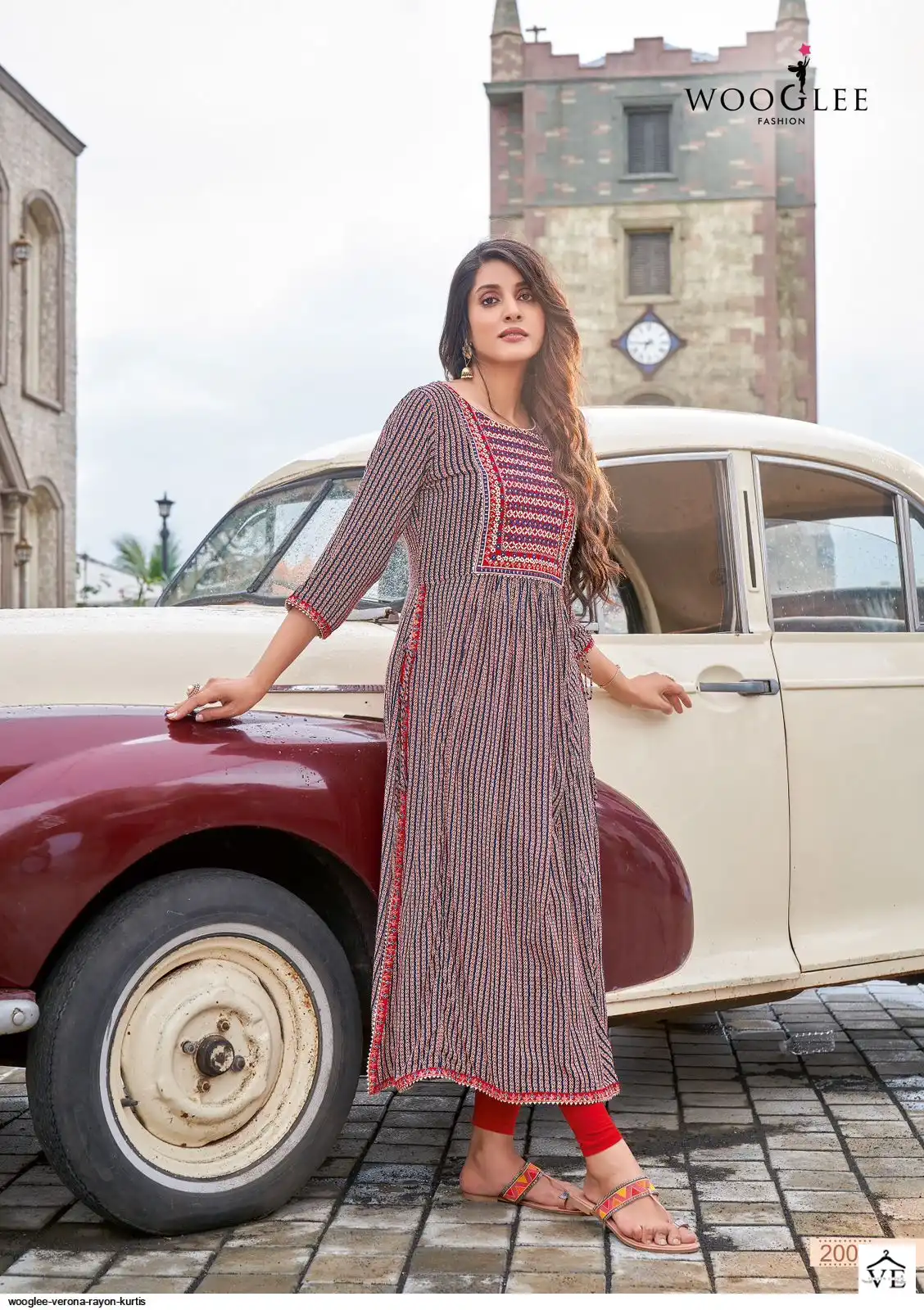 Wooglee Verona Rayon Wholesale Kurtis Catalog — Wholesale Kurtis, MPA wholesale from Surat — view 4