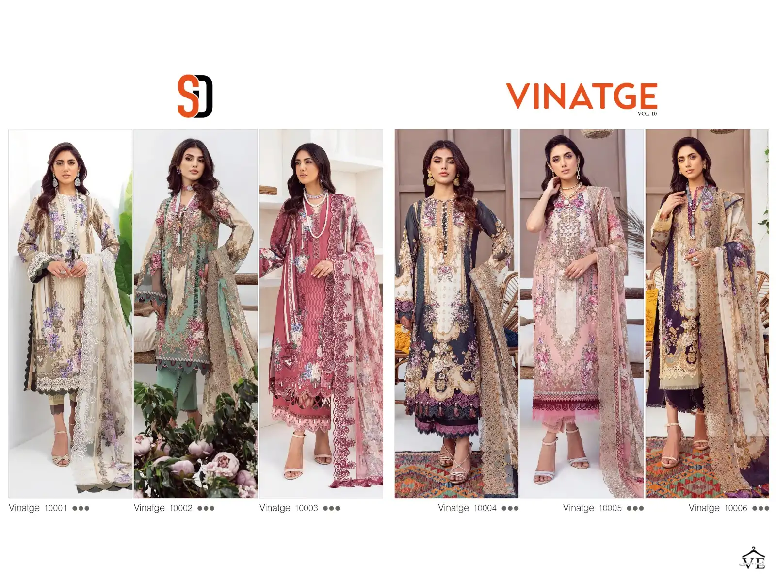 Shraddha Vintage Vol 10 Lawn Cotton Wholesale Pakistani Salwar Suit Catalog — Wholesale Salwar Suits, MPA wholesale from Surat — view 7