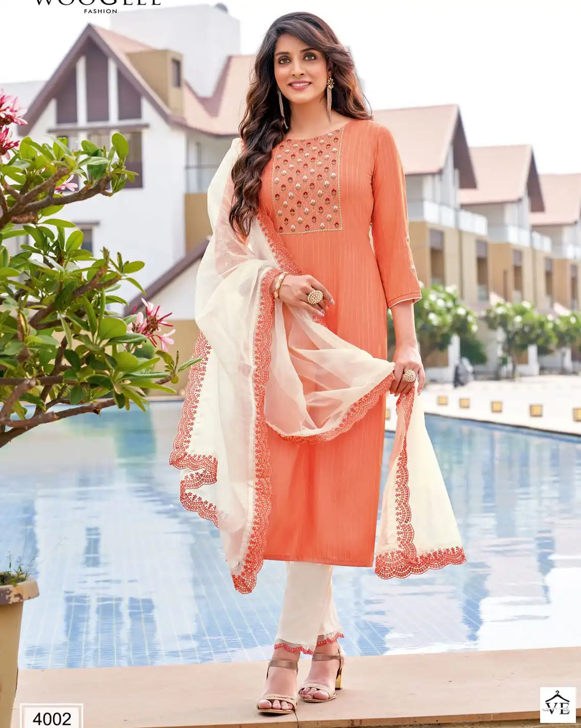 Wooglee Virangna Rayon Wholesale Readymade Salwar Suit Catalog — Wholesale Salwar Suits, MPA wholesale from Surat — view 1
