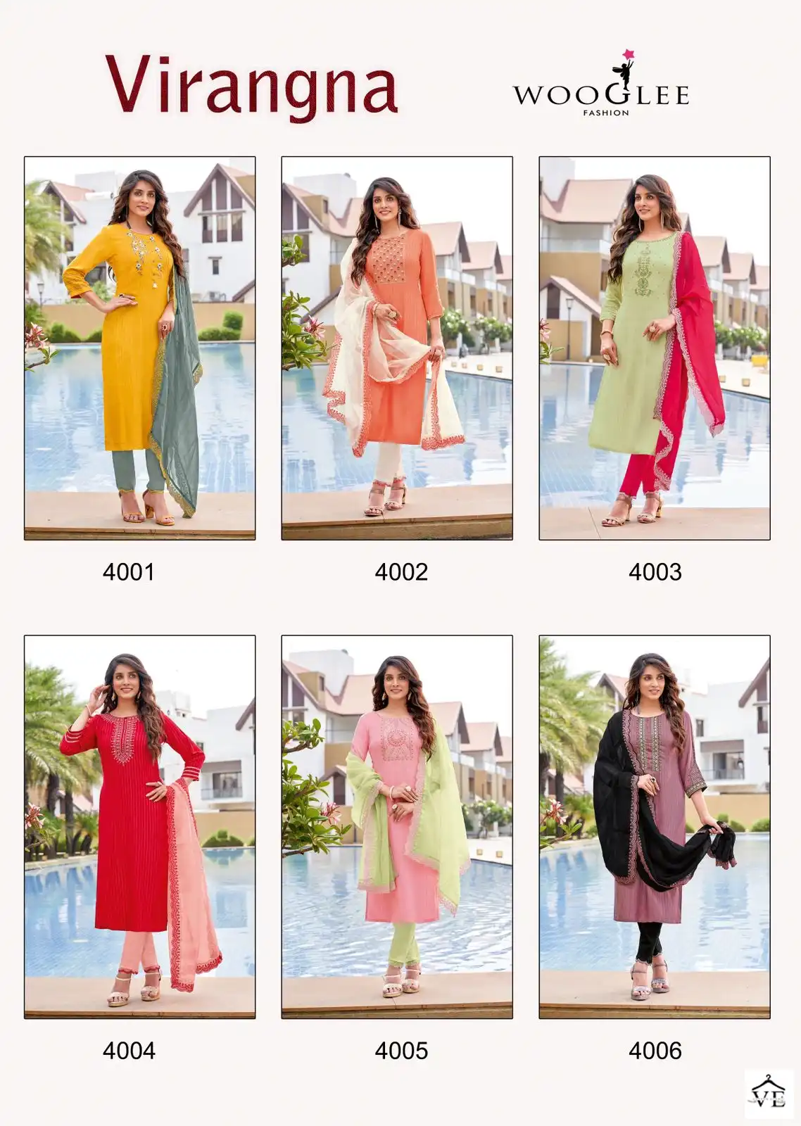 Wooglee Virangna Rayon Wholesale Readymade Salwar Suit Catalog — Wholesale Salwar Suits, MPA wholesale from Surat — view 7