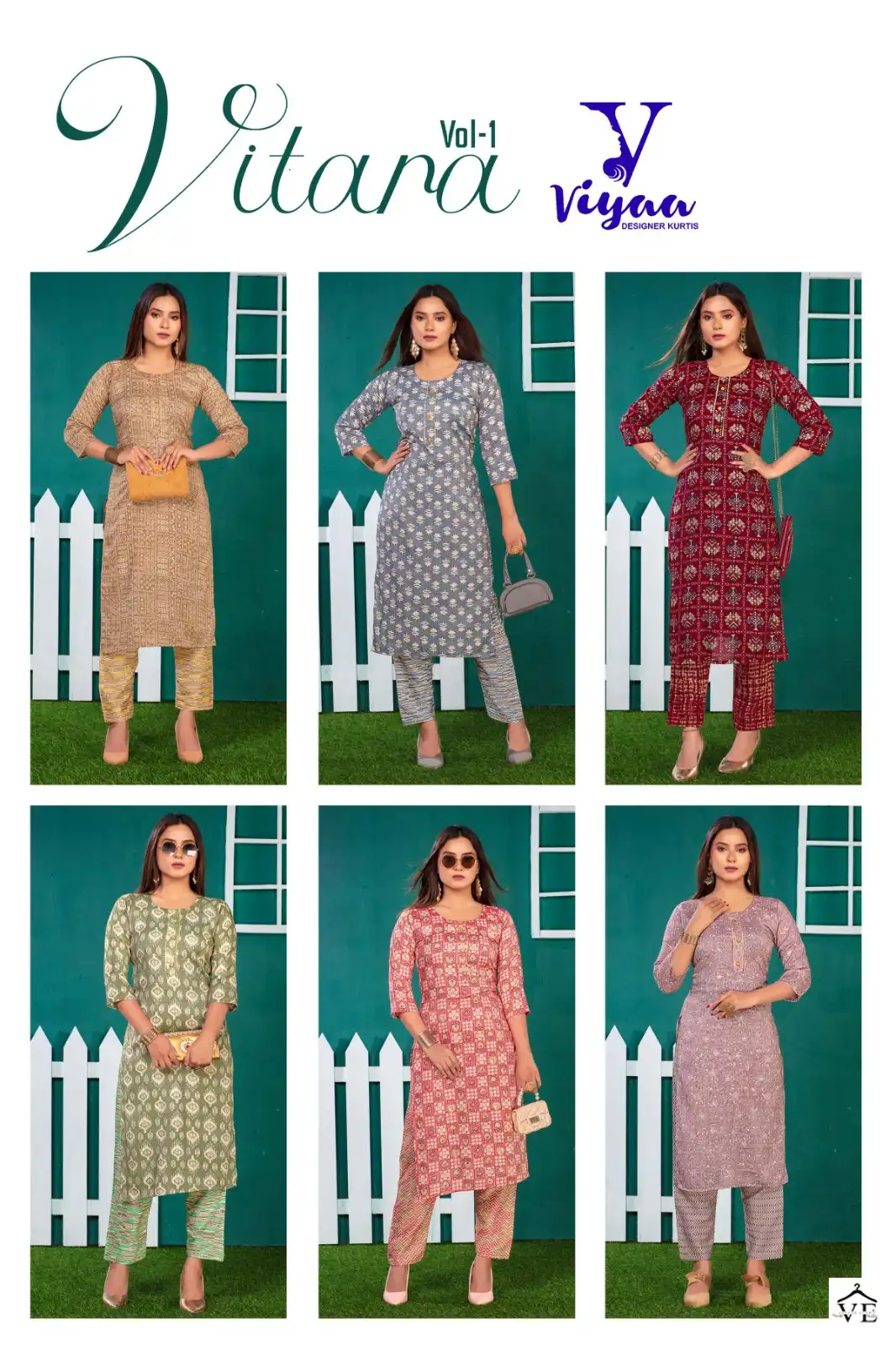 Vardan Ethnic Vitara V1 Pure Original Capsule Rayon Wholesale Kurti With Pant Catalog — Wholesale Kurtis, MPA wholesale from Surat — view 7