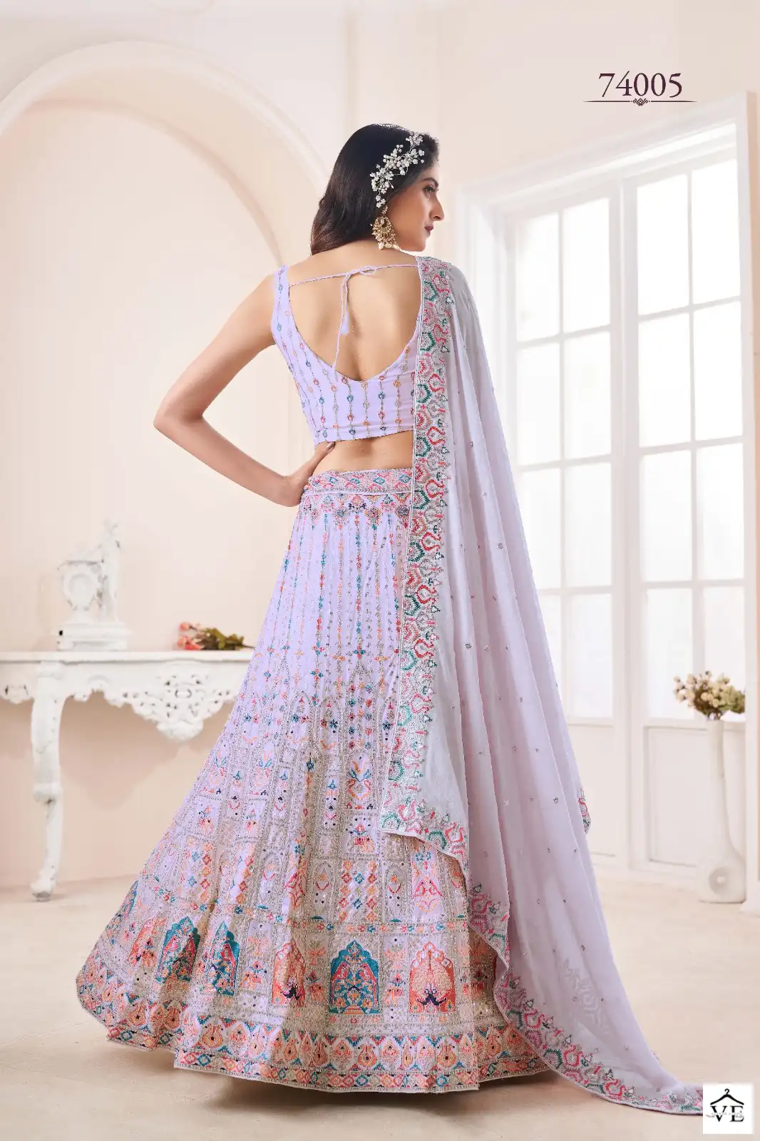 Arya Designs Volume 48 Soft Net Wholesale Lehenga Catalog — Wholesale Lehenga, MPA wholesale from Surat - Gallery Image 11