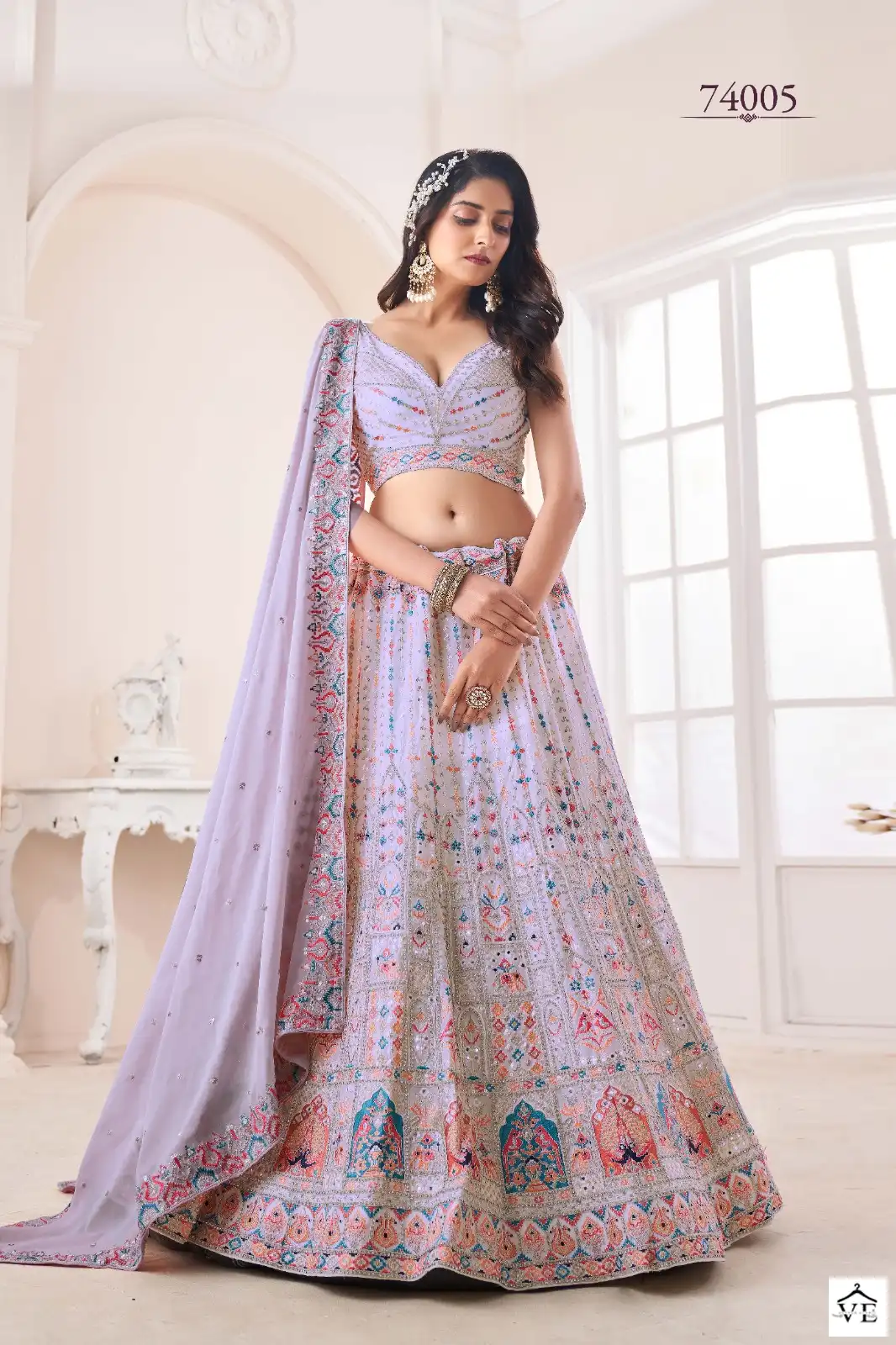 Arya Designs Volume 48 Soft Net Wholesale Lehenga Catalog — Wholesale Lehenga, MPA wholesale from Surat - Gallery Image 12