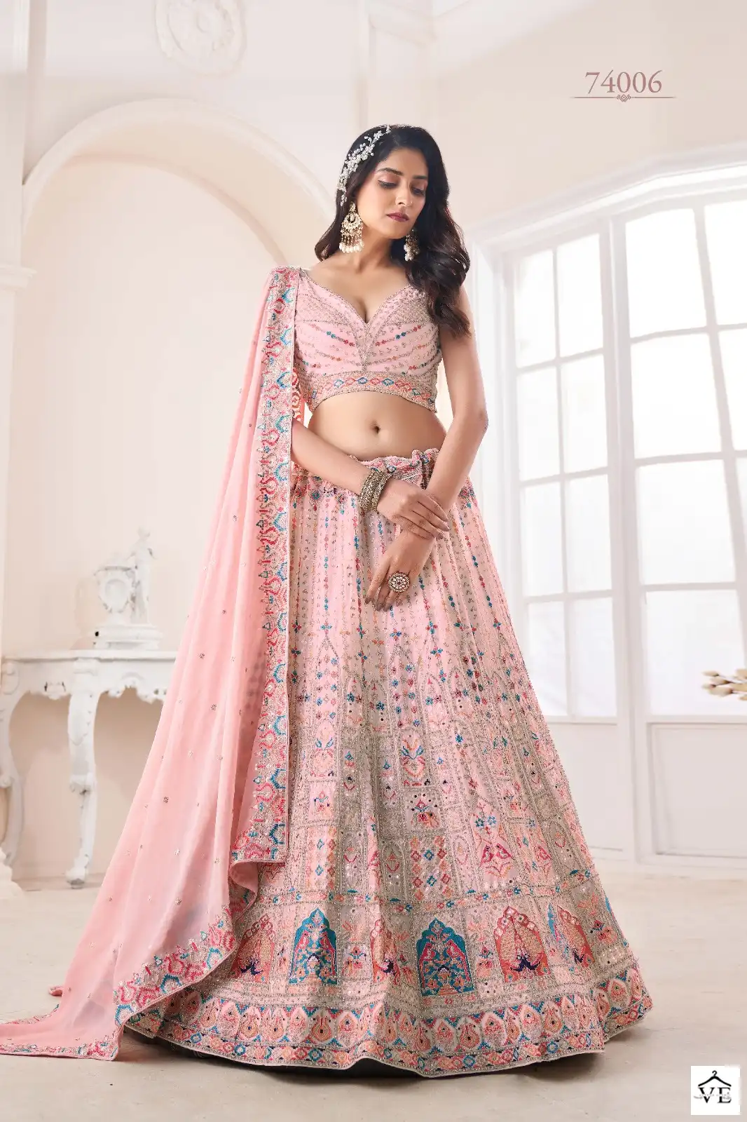 Arya Designs Volume 48 Soft Net Wholesale Lehenga Catalog — Wholesale Lehenga, MPA wholesale from Surat - Gallery Image 13