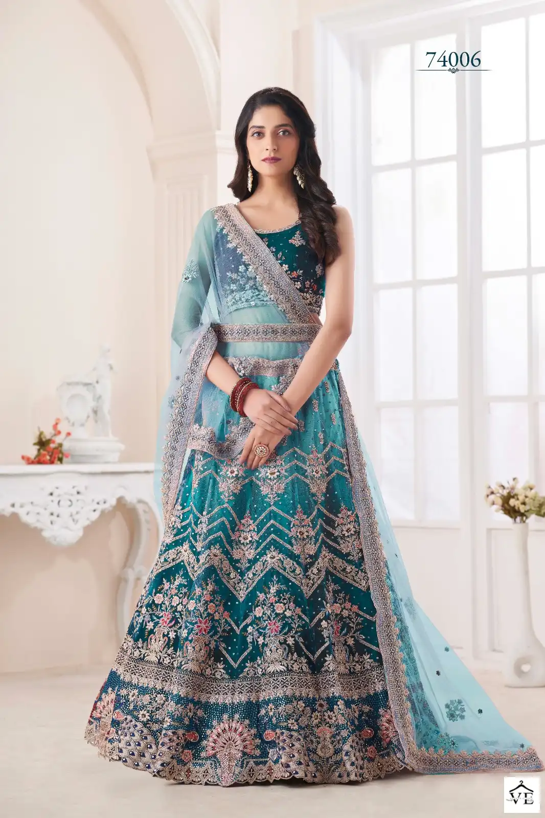 Arya Designs Volume 48 Soft Net Wholesale Lehenga Catalog — Wholesale Lehenga, MPA wholesale from Surat - Gallery Image 14