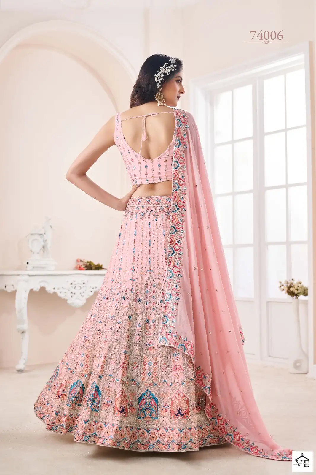Arya Designs Volume 48 Soft Net Wholesale Lehenga Catalog — Wholesale Lehenga, MPA wholesale from Surat - Gallery Image 15