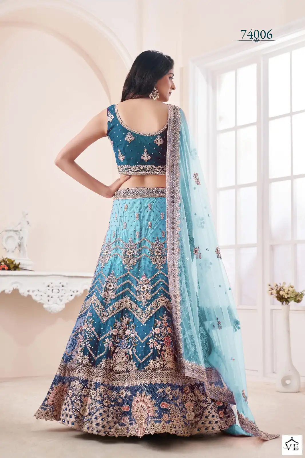 Arya Designs Volume 48 Soft Net Wholesale Lehenga Catalog — Wholesale Lehenga, MPA wholesale from Surat - Gallery Image 16