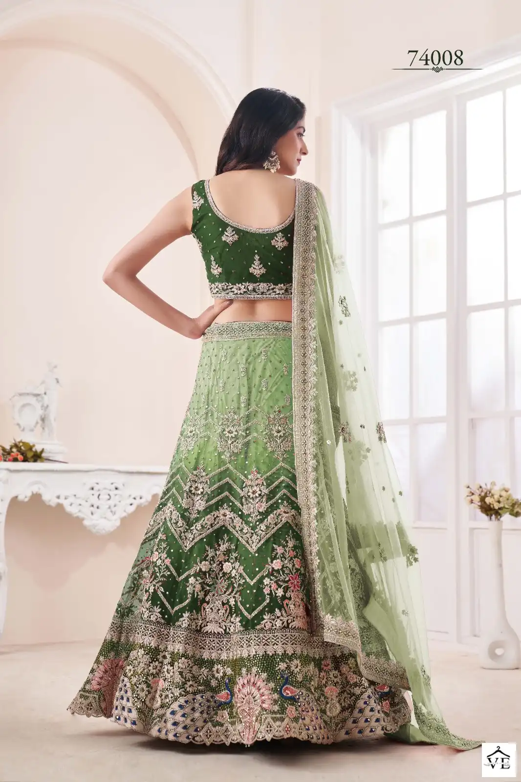 Arya Designs Volume 48 Soft Net Wholesale Lehenga Catalog — Wholesale Lehenga, MPA wholesale from Surat - Gallery Image 19
