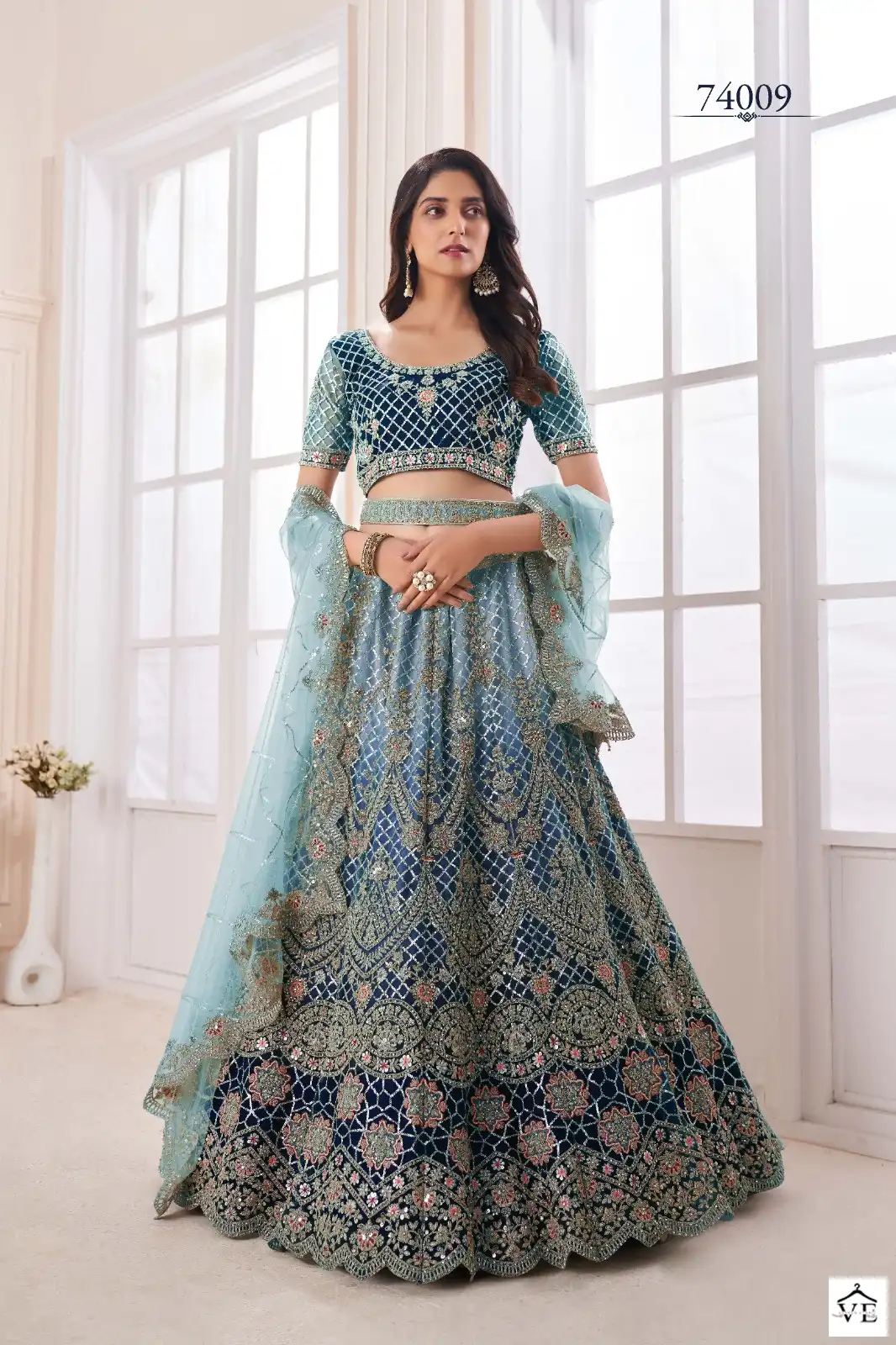 Arya Designs Volume 48 Soft Net Wholesale Lehenga Catalog — Wholesale Lehenga, MPA wholesale from Surat - Gallery Image 20