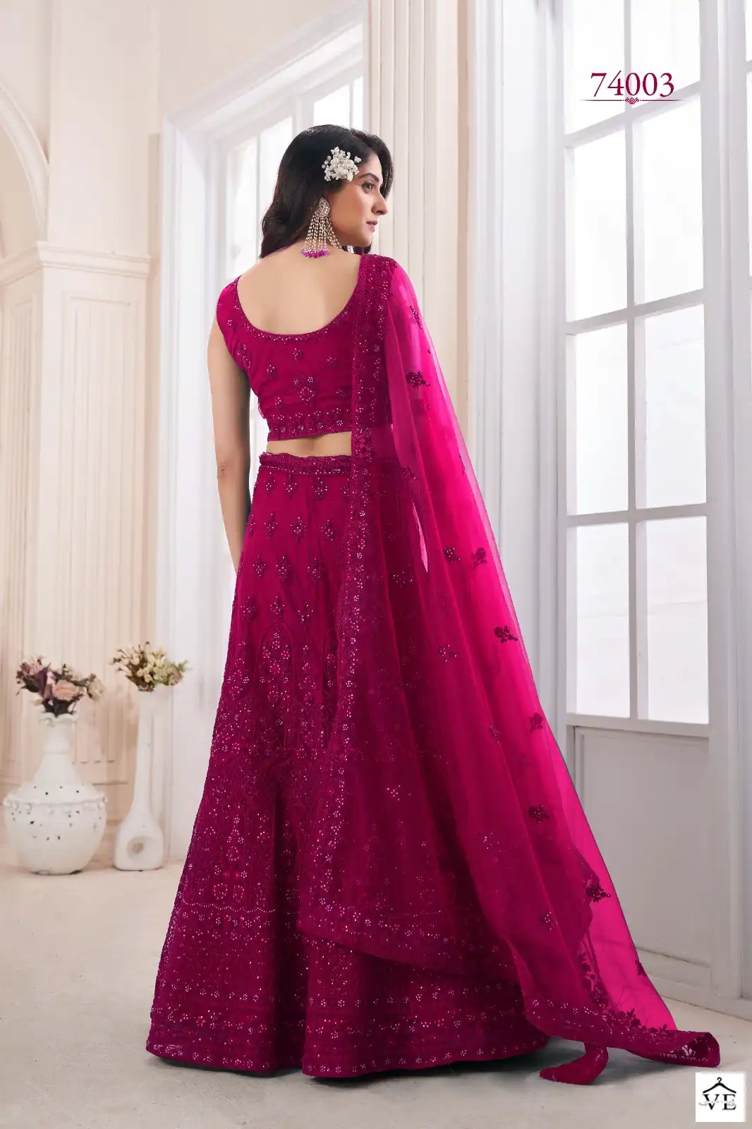Arya Designs Volume 48 Soft Net Wholesale Lehenga Catalog — Wholesale Lehenga, MPA wholesale from Surat - Gallery Image 8