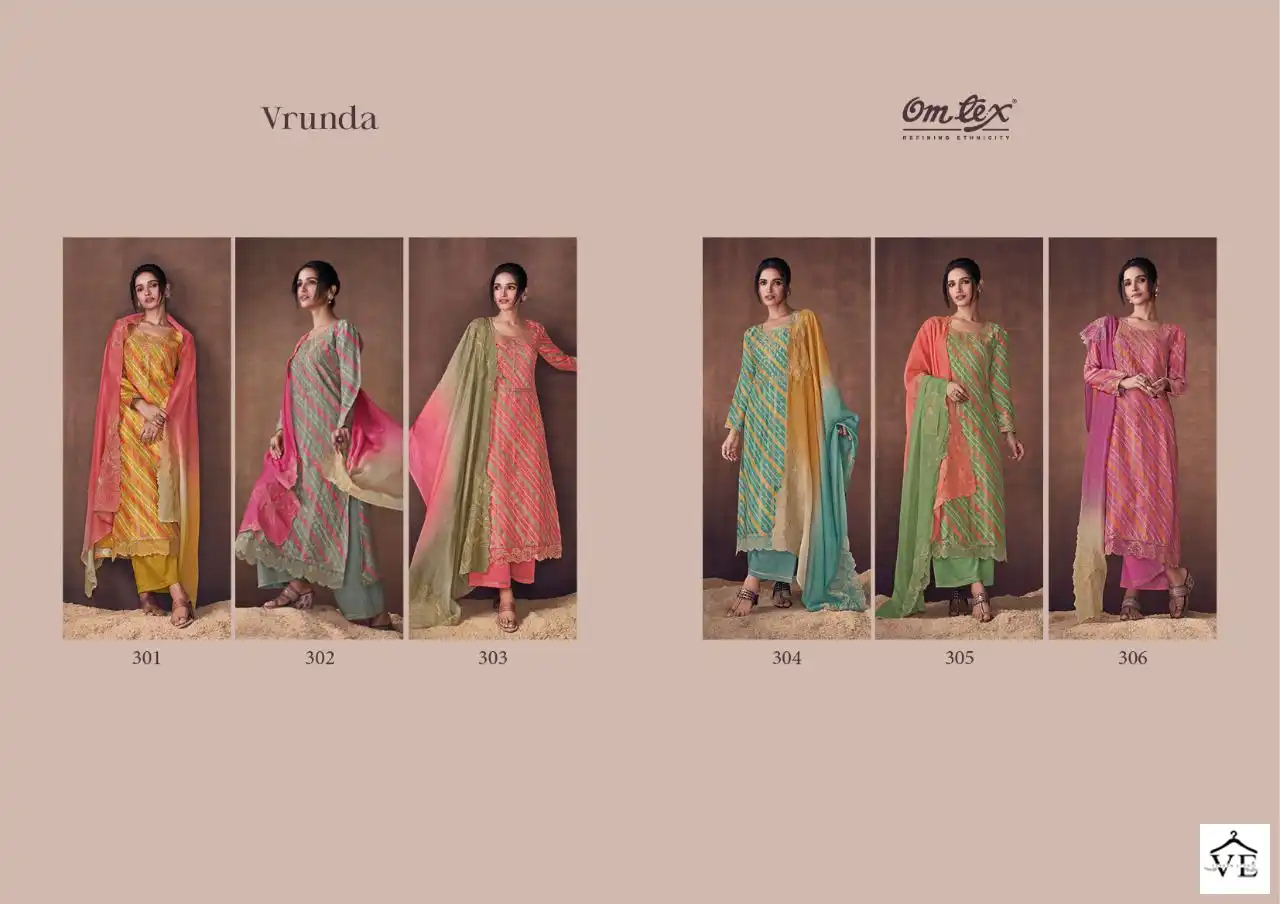 Omtex Vrunda Banaras Jacquard Wholesale Designer Salwar Suit Catalog — Wholesale Salwar Suits, MPA wholesale from Surat — view 7
