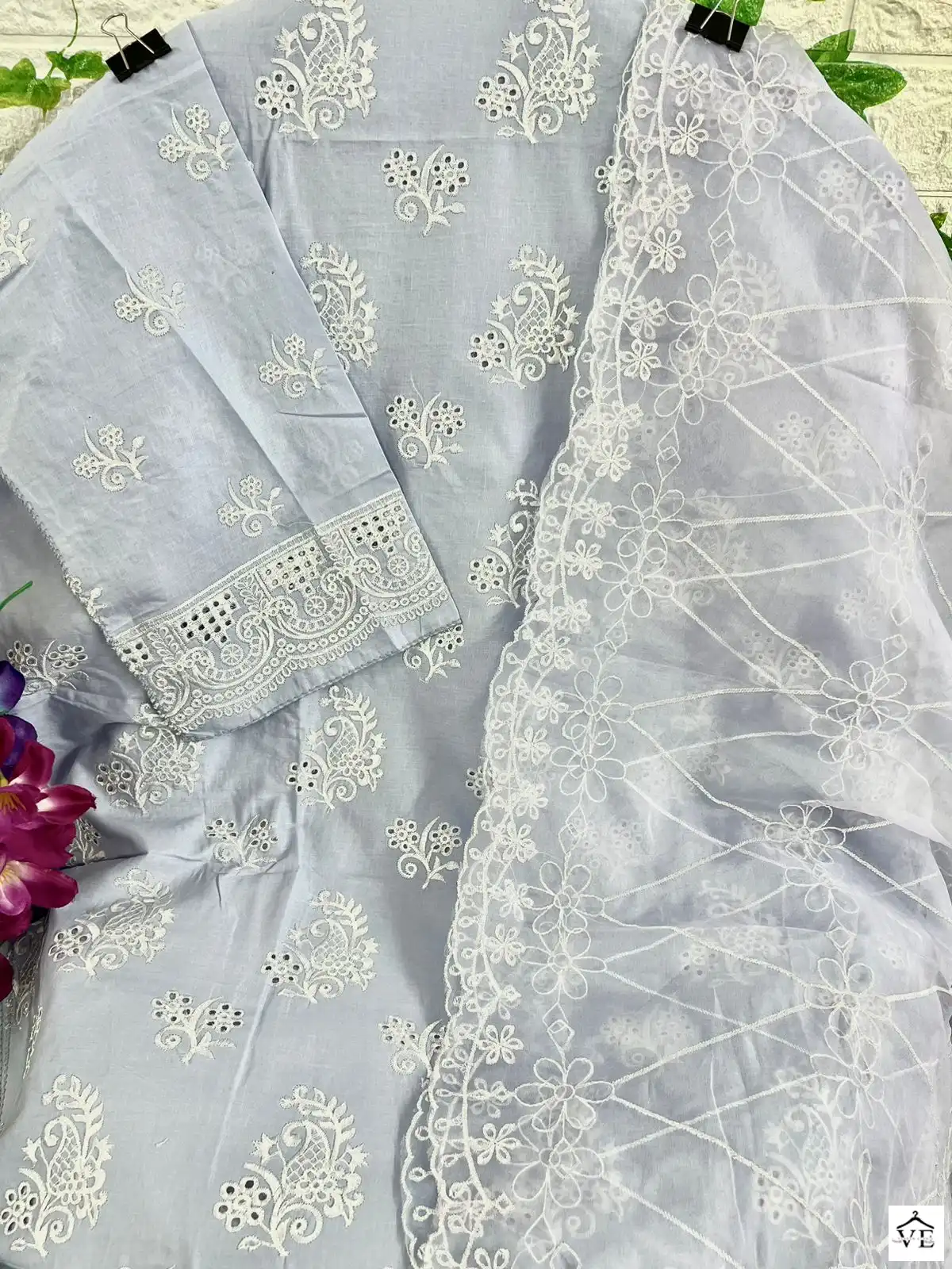 Al_Khushbu 4090 Pure Cambric Cotton Wholesale Pakistani Salwar Suit Catalog — Wholesale Salwar Suits, MPA wholesale from Surat - Gallery Image 2