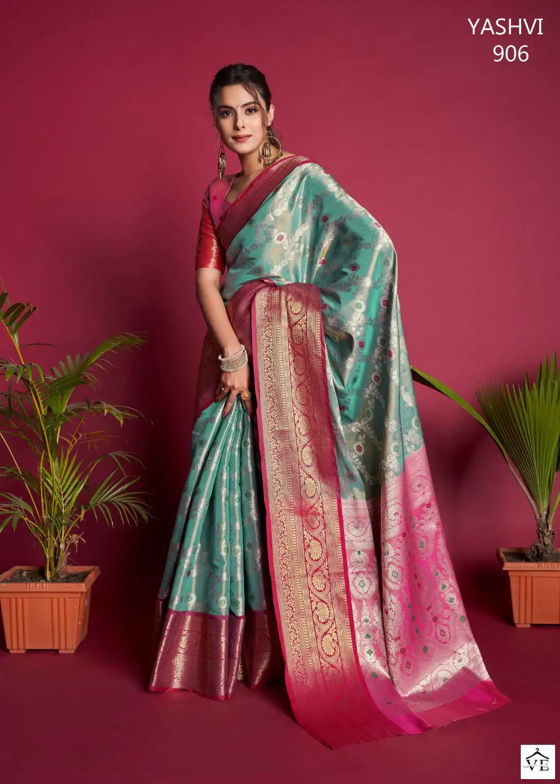 Vardan Ethnic Yashvi Kanjivaram Silk Wholesale Sarees Catalog — Wholesale Sarees, MPA wholesale from Surat - Gallery Image 6