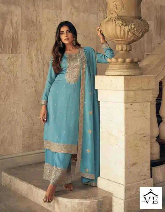Aashirwad Zeeya Myntra Silk Wholesale Designer Salwar Suit Catalog — Wholesale Salwar Suits, Aashirwad Creation wholesale from Surat - Gallery Image 2