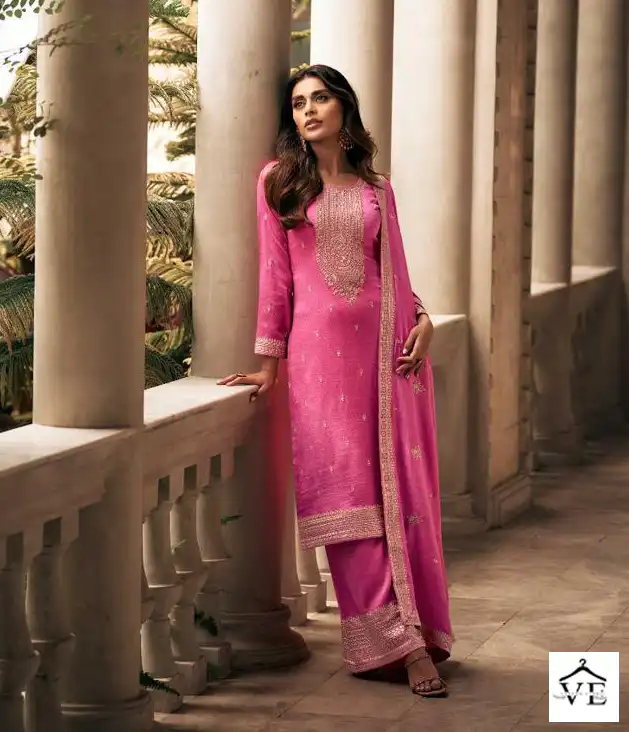 Aashirwad Zeeya Myntra Silk Wholesale Designer Salwar Suit Catalog — Wholesale Salwar Suits, Aashirwad Creation wholesale from Surat - Gallery Image 3