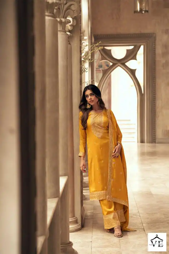Aashirwad Zeeya Silk Wholesale Designer Salwar Suit Catalog — Wholesale Salwar Suits, Aashirwad Creation wholesale from Surat - Gallery Image 3