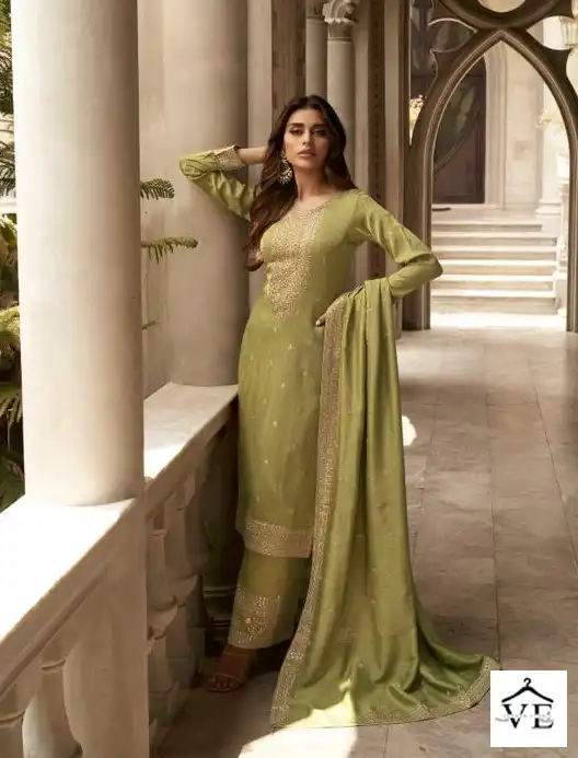 Aashirwad Zeeya Myntra Silk Wholesale Designer Salwar Suit Catalog — Wholesale Salwar Suits, Aashirwad Creation wholesale from Surat - Gallery Image 5